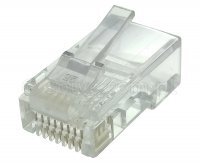 wtyk RJ45, 8p8c, kat. 5e na przewód okrągły, drut 3RJ45OD